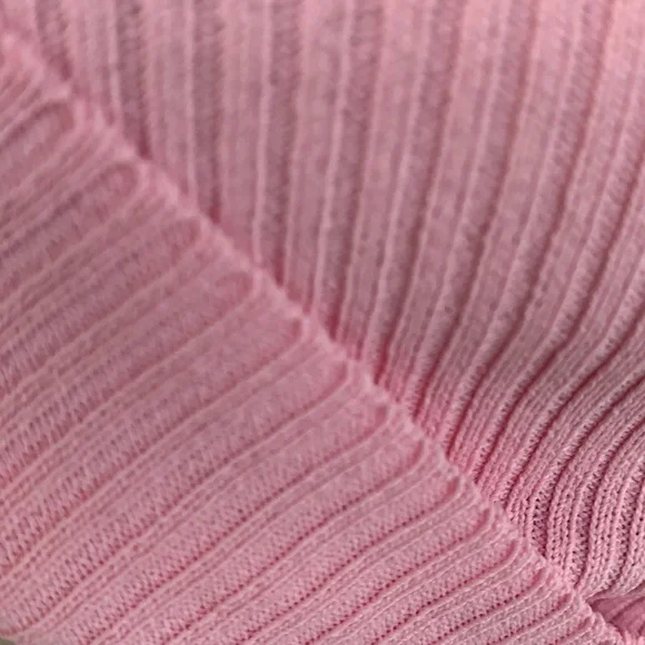 ❌DONATED❌Pink Ribbed Cami Stretchy Crop Top - Picture 10 of 14